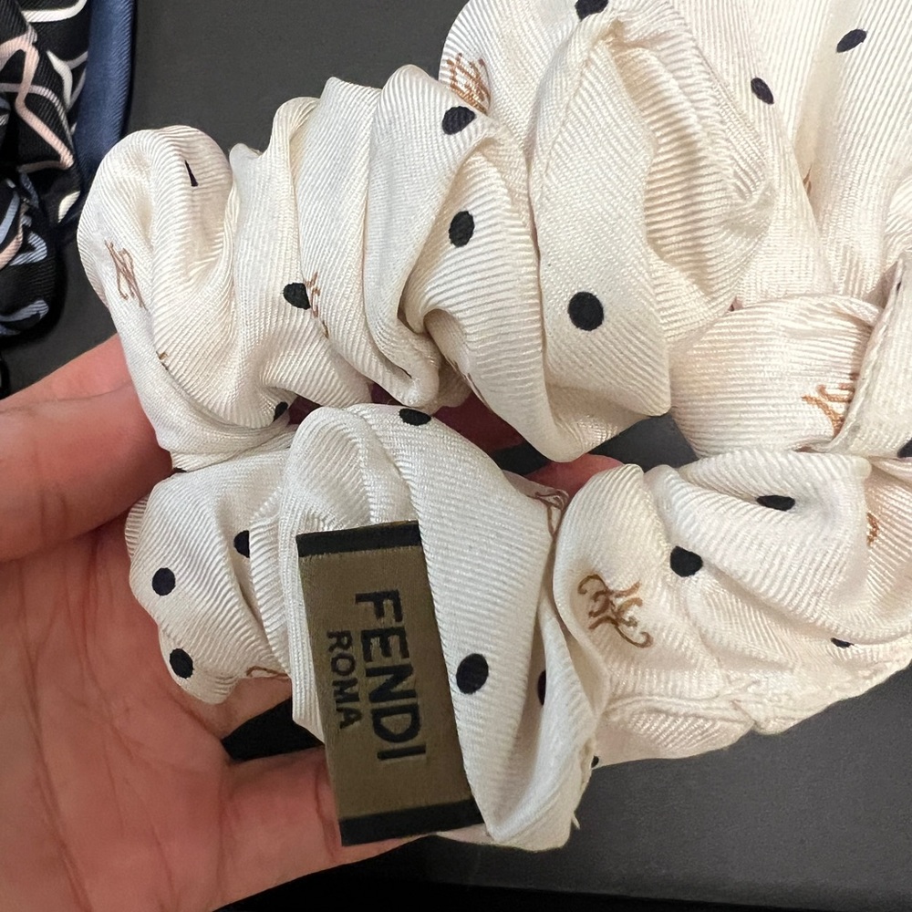 Polka Dot Hair Scrunchie - Picture 2 of 2